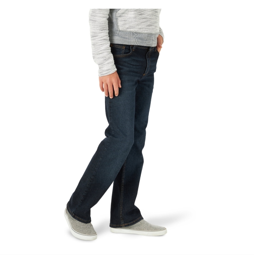 Wrangler Boys Classic Bootcut Jeans  Deep Indigo Dark Wash Sz 14 EUC
